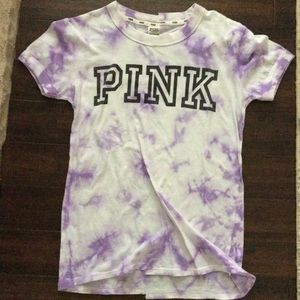 Pink tie dye tee